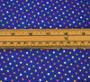 Cotton Poplin Fabric - Contrast Spotty Navy