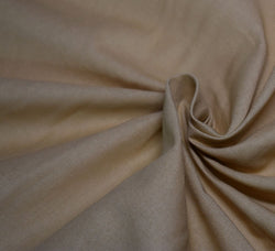 Beige Plain Cotton Fabric (60 Square)