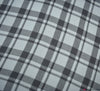 Crinkle Check Viscose Fabric - Blue / Grey
