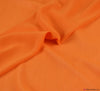 Crinkle Chiffon Fabric - Orange
