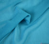 Crinkle Chiffon Fabric - Turquoise