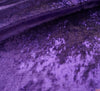 Crushed Velvet Fabric - Purple