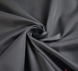 Plain Polycotton Fabric / Dark Grey