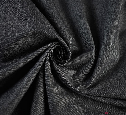 9 oz Stretch Denim Fabric - Black