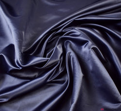 Duchesse Satin Fabric / Dark Navy