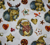 Rose & Hubble Cotton Fabric - Festive Hedgehog - Digital Print