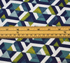 LIMITED STOCK Canvas Fabric - Geo Chains Navy