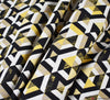 LIMITED STOCK Canvas Fabric - Geo Chains Yellow