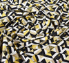 LIMITED STOCK Canvas Fabric - Geo Chains Yellow