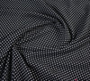 Pin Spot Georgette Fabric - Black / Ivory