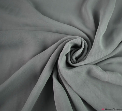 Georgette Fabric / Silver