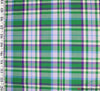 Polyviscose Tartan Fabric / Contemporary Glasgow Green