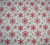 Glitter Cotton Christmas Fabric - Snowflake Cream