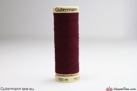 Gütermann - Sew-All Polyester Sewing Thread - Colour: #108 Burgundy - WeaverDee.com Sewing & Crafts - 1