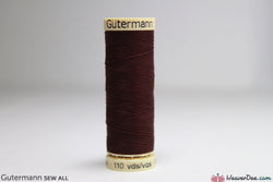 Gütermann - Sew-All Polyester Sewing Thread - Colour: #175 Darkest Burgundy - WeaverDee.com Sewing & Crafts - 1