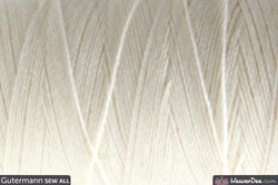 Gütermann - Sew-All Polyester Sewing Thread - Colour: 1 Ivory - WeaverDee.com Sewing & Crafts - 1