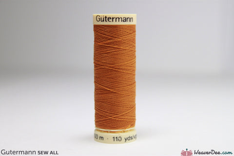 Gütermann - Sew-All Polyester Sewing Thread - Colour: #412 Golden Orange - WeaverDee.com Sewing & Crafts - 1