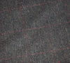 Wool Blend Fabric - Herringbone Brown / Red