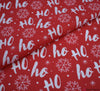 Polycotton Fabric - Christmas Ho-Ho Snowflake