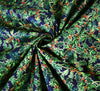 Cotton Fabric - Christmas Holly - Navy