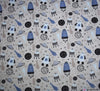 Polycotton Fabric - Into Space - Silver