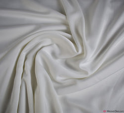 Ivory Stretch Crêpe Fabric