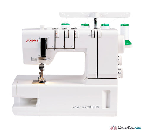 Janome - Janome CoverPro 2000CPX Cover Stitch Machine - WeaverDee.com Sewing & Crafts - 1