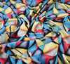 Kaleidoscope Triangle Viscose Fabric