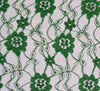Raschel Emerald Green Lace Fabric