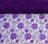 Raschel Purple Lace Fabric