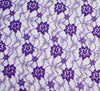 Raschel Purple Lace Fabric