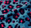 Super Plush Cuddle Fleece - Leopard Spot Turquoise