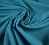 Plain Linen Blend Fabric - Teal