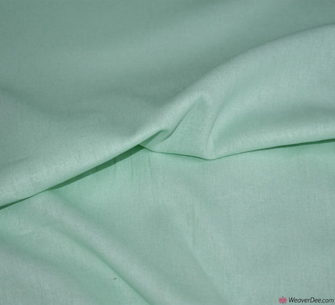 Plain Linen / Cotton Fabric - Mint