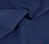 Plain Linen Blend Fabric - Navy Blue