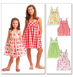 McCall's - M5613 Girls' Dresses - WeaverDee.com Sewing & Crafts - 1