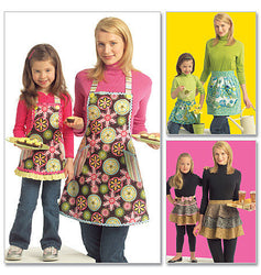 McCall's - M5720 Misses'/Girls' Aprons - WeaverDee.com Sewing & Crafts - 1