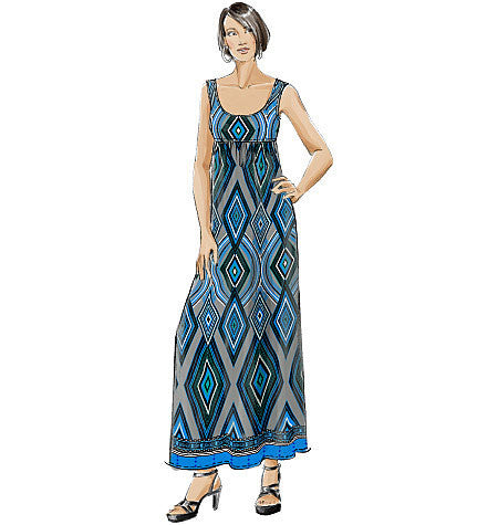 McCall's M5893 Dress Pattern Misses/Women's Empire Waist Dresses In 4 Lengths, Size B5 (8-16) PDF Sewing McCall's M5893 Dress Pattern Misses/Women's Empire Waist Dresses In 4 Lengths, Size B5 (8-16) PDF Sewing