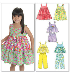 McCall's - M6017 Toddlers'/Children's Tops, Dresses, Shorts & Pants - WeaverDee.com Sewing & Crafts - 1