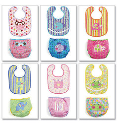 McCall's - M6108 Infants' Bibs & Nappy Covers - WeaverDee.com Sewing & Crafts - 1