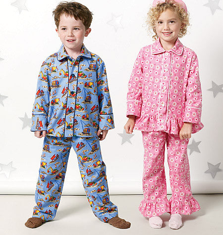 McCall's - M6458 Kid's Pyjama Tops & Pants - WeaverDee.com Sewing & Crafts - 1