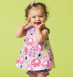 McCall's - M6912 Infants' Reversible Top, Dresses; Bloomers & Pants | Easy - WeaverDee.com Sewing & Crafts - 1