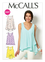 McCall's Pattern M6960 Misses' Tops & Tunics | Easy