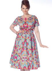 McCall's - M7086 Misses'/Women's Dolman Sleeve Dresses - WeaverDee.com Sewing & Crafts - 1
