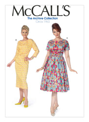 McCall's - M7086 Misses'/Women's Dolman Sleeve Dresses - WeaverDee.com Sewing & Crafts - 1