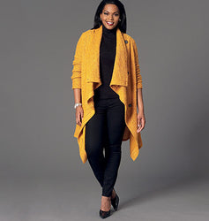 McCall's - M7262 Misses'/Women's Sweater Coat & Poncho | Easy - WeaverDee.com Sewing & Crafts - 1