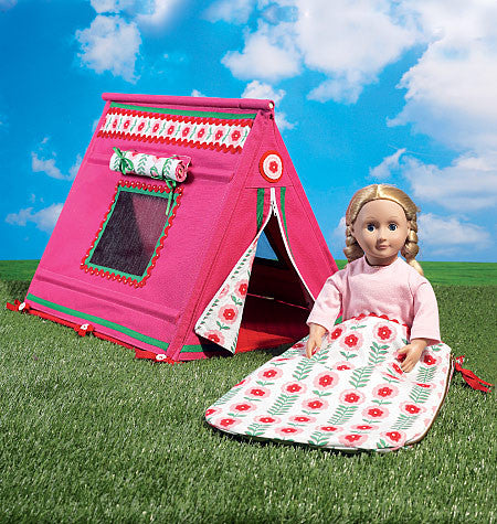 McCall's - M7268 18" Doll's Sleeping Bag &Tent - WeaverDee.com Sewing & Crafts - 1
