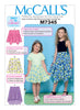 McCall's - M7345 Children's/Girls' Skirts (Straight, Handkerchief, or High-Low Hem) - WeaverDee.com Sewing & Crafts - 1