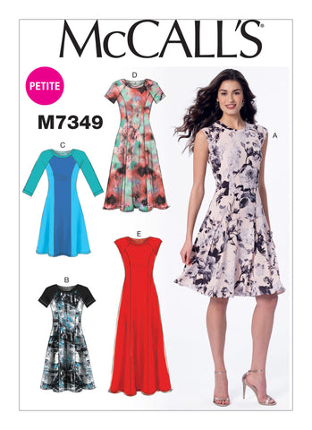 McCall's - M7349 Pullover Fit & Flare Dresses - WeaverDee.com Sewing & Crafts - 1