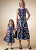McCall's - M7354 Vintage 1950s Back-Wrap Dresses (Child / Adult) - WeaverDee.com Sewing & Crafts - 3